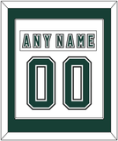Michigan State Hockey Nameplate & Number (Back) Combined - Alternate Home White (2006-2007) - Single Mat 1