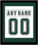 Michigan State Hockey Nameplate & Number (Back) Combined - Alternate Home White (2006-2007) - Single Mat 1