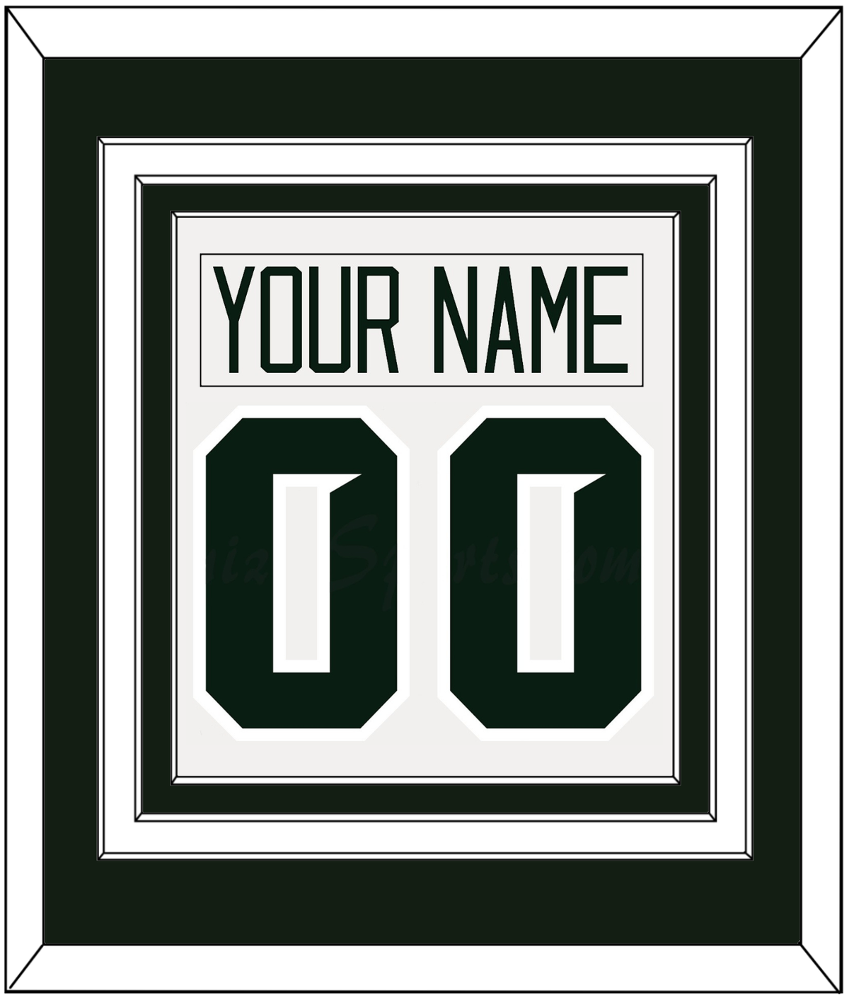 Michigan State Nameplate & Full-Size Number - Combined