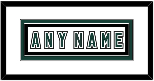 Michigan State Hockey Nameplate - Alternate Home White (2006-2007) - Signature Tier 1