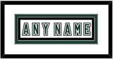 Michigan State Hockey Nameplate - Alternate Home White (2006-2007) - Double Mat 1