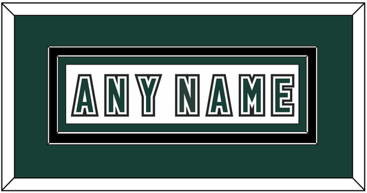 Michigan State Hockey Nameplate - Alternate Home White (2006-2007) - Signature Tier 2