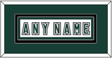 Michigan State Hockey Nameplate - Alternate Home White (2006-2007) - Double Mat 2