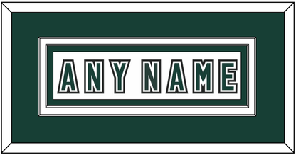 Michigan State Hockey Nameplate - Alternate Home White (2006-2007) - Signature Tier 3