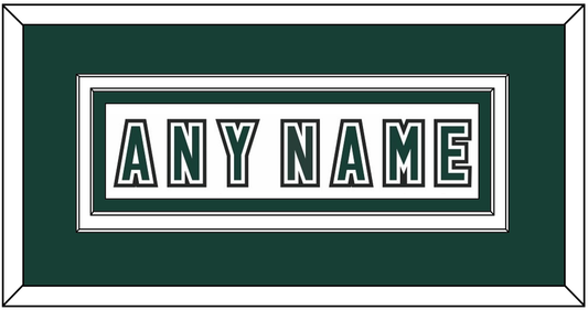 Michigan State Hockey Nameplate - Alternate Home White (2006-2007) - Signature Tier 3