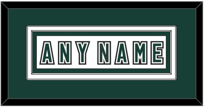 Michigan State Hockey Nameplate - Alternate Home White (2006-2007) - Signature Tier 3