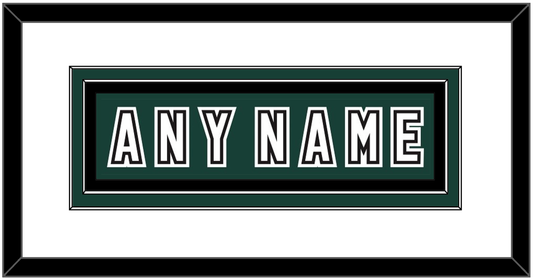 Michigan State Hockey Nameplate - Alternate Road Green (2006-2007) - Signature Tier 1