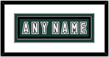 Michigan State Hockey Nameplate - Alternate Road Green (2006-2007) - Double Mat 1
