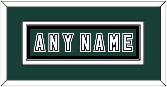 Michigan State Hockey Nameplate - Alternate Road Green (2006-2007) - Signature Tier 2