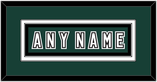 Michigan State Hockey Nameplate - Alternate Road Green (2006-2007) - Signature Tier 2