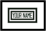Michigan State Hockey Nameplate - Home White - Triple Mat 1