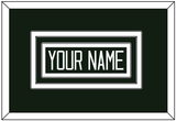 Michigan State Hockey Nameplate - Road Green - Triple Mat 1