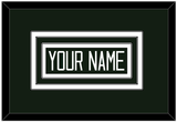 Michigan State Hockey Nameplate - Road Green - Triple Mat 1