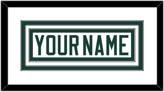 Michigan State Hockey Nameplate - Home White (2017-2019) - Premier Tier 1