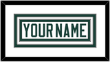 Michigan State Hockey Nameplate - Home White (2017-2019) - Triple Mat 1