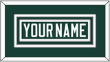 Michigan State Hockey Nameplate - Road Green (2017-2019) - Triple Mat 1