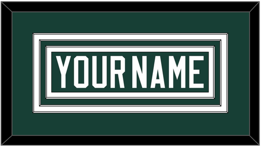 Michigan State Hockey Nameplate - Road Green (2017-2019) - Premier Tier 1