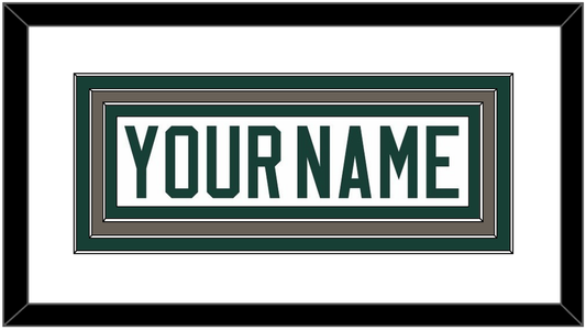Michigan State Hockey Nameplate - Home White (2006-2007) - Premier Tier 1