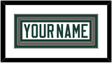 Michigan State Hockey Nameplate - Home White (2006-2007) - Triple Mat 1