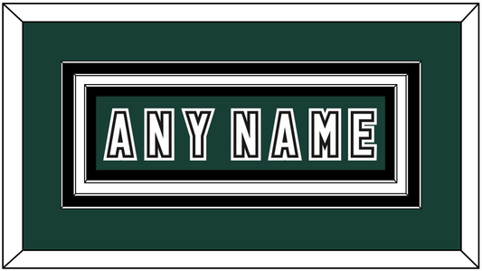 Michigan State Hockey Nameplate - Alternate Road Green (2006-2007) - Premier Tier 1