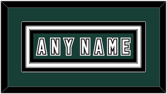 Michigan State Hockey Nameplate - Alternate Road Green (2006-2007) - Premier Tier 1