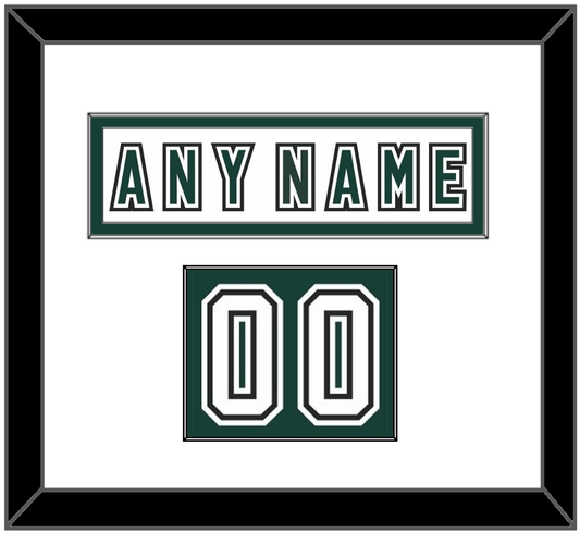 Michigan State Hockey Nameplate & Number (Shoulder) - Alternate Home White (2006-2007) - Essential Tier 1