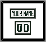 Michigan State Hockey Nameplate & Number (Shoulder) - Home White - Double Mat 1