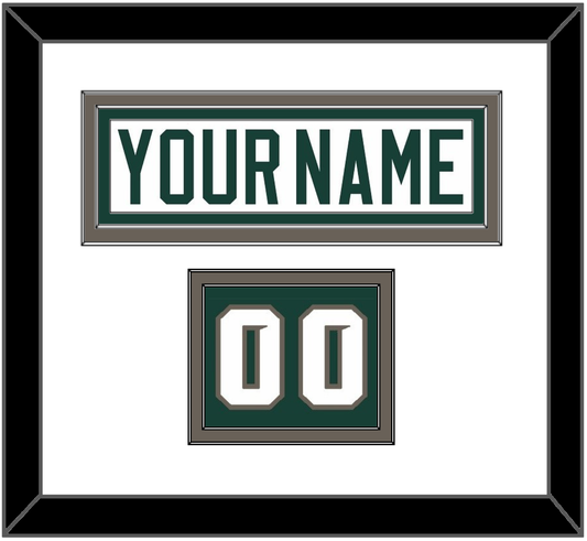 Michigan State Hockey Nameplate & Number (Shoulder) - Home White (2006-2007) - Signature Tier 1