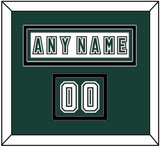 Michigan State Hockey Nameplate & Number (Shoulder) - Alternate Home White (2006-2007) - Double Mat 2
