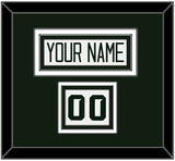 Michigan State Hockey Nameplate & Number (Shoulder) - Home White - Triple Mat 1