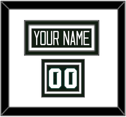 Michigan State Hockey Nameplate & Number (Shoulder) - Road Green - Premier Tier 1