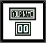 Michigan State Hockey Nameplate & Number (Shoulder) - Road Green - Triple Mat 1