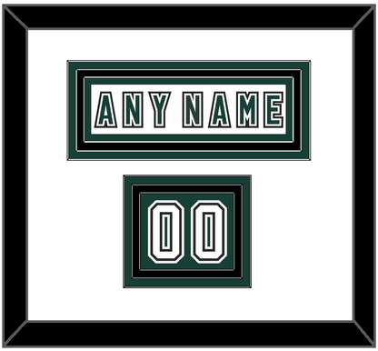 Michigan State Hockey Nameplate & Number (Shoulder) - Alternate Home White (2006-2007) - Premier Tier 1