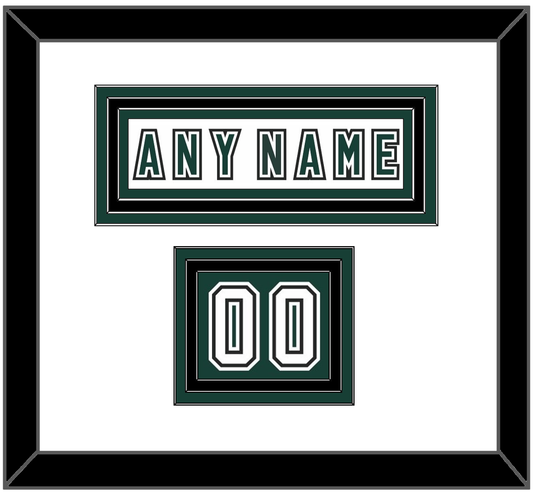 Michigan State Hockey Nameplate & Number (Shoulder) - Alternate Home White (2006-2007) - Premier Tier 1
