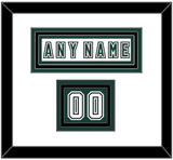 Michigan State Hockey Nameplate & Number (Shoulder) - Alternate Home White (2006-2007) - Triple Mat 1
