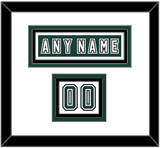 Michigan State Hockey Nameplate & Number (Shoulder) - Alternate Road Green (2006-2007) - Triple Mat 1