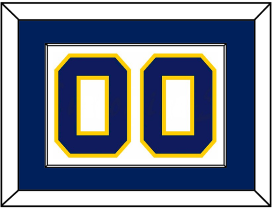 Navy Basketball Number - Home White (1983-1987) - Essential Tier 1