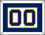 Navy Basketball Number - Home White (1983-1987) - Single Mat 1
