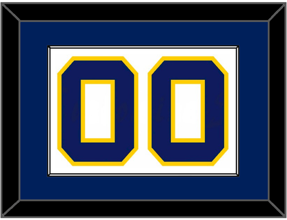 Navy Basketball Number - Home White (1983-1987) - Essential Tier 1