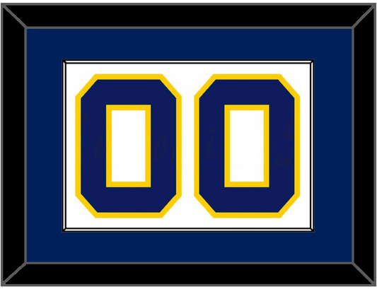 Navy Basketball Number - Home White (1983-1987) - Essential Tier 1