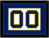 Navy Basketball Number - Home White (1983-1987) - Single Mat 1