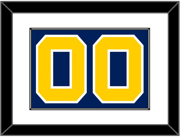 Navy Basketball Number - Road Blue (1983-1987) - Single Mat 1