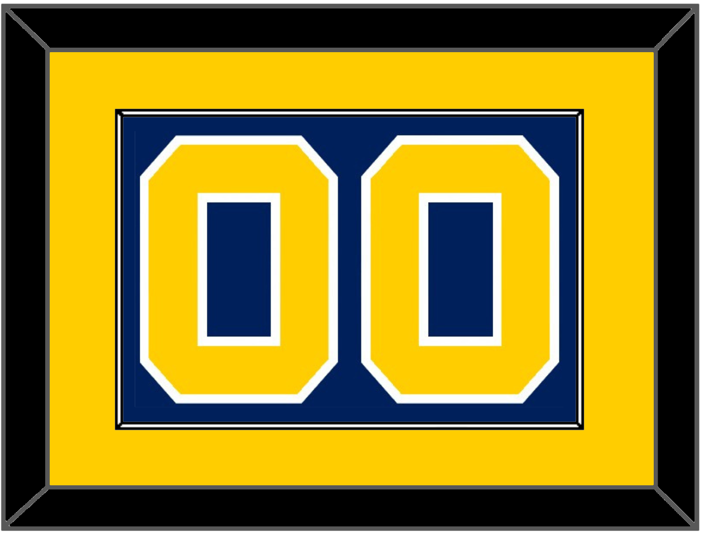 Navy Basketball Number - Road Blue (1983-1987) - Essential Tier 2