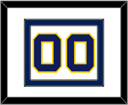 Navy Basketball Number - Home White (1983-1987) - Signature Tier 1