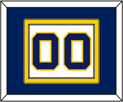 Navy Basketball Number - Home White (1983-1987) - Signature Tier 2