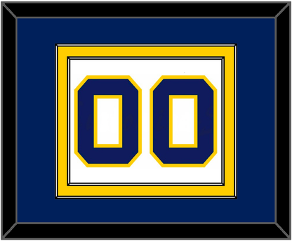 Navy Basketball Number - Home White (1983-1987) - Signature Tier 2