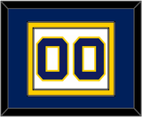 Navy Basketball Number - Home White (1983-1987) - Double Mat 2