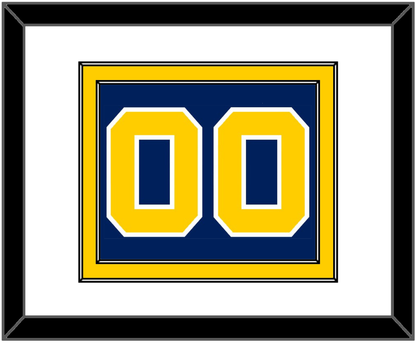 Navy Basketball Number - Road Blue (1983-1987) - Signature Tier 1