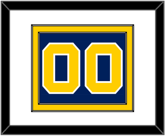 Navy Basketball Number - Road Blue (1983-1987) - Signature Tier 1