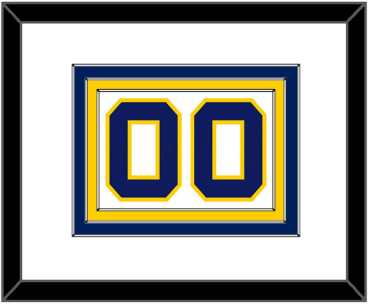 Navy Basketball Number - Home White (1983-1987) - Premier Tier 1